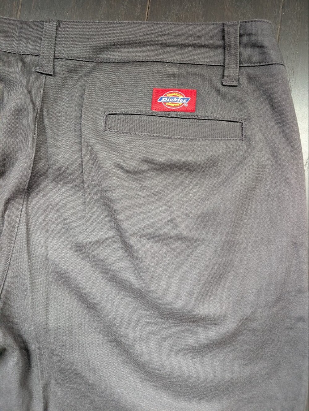 Dickies Women’s Grey Flat-Front Work Pants - Skinny Leg - Juniors Size  13